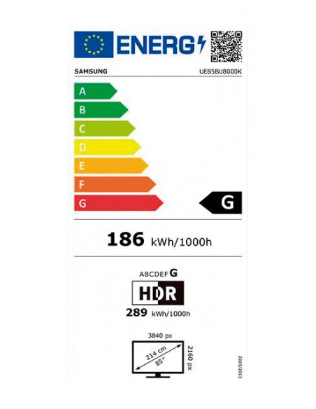 TV LED - Samsung UE85BU8000, 85...