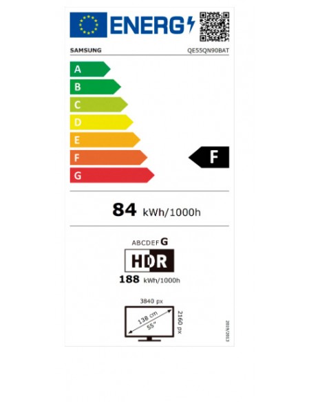TV QLED - Samsung QE55QN90B, 55...