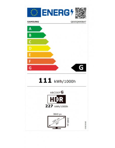 TV QLED - Samsung QE65QN90B, 65...