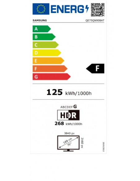 TV QLED - Samsung QE75QN90B, 75...