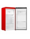 Frigorífico Una Puerta -  Hisense RR106D4CRF, Cíclico, 0.87 metros, Rojo