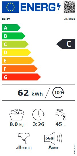 Etiqueta de Eficiencia Energética - 3TI983B