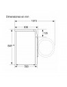 Lavadora Libre Instalación -  Bosch WGG244AXES , 9 Kg y 1400 RPM, i-DOS, Home Conect, Inox