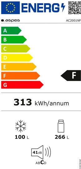 Etiqueta de Eficiencia Energética - AC2001NF