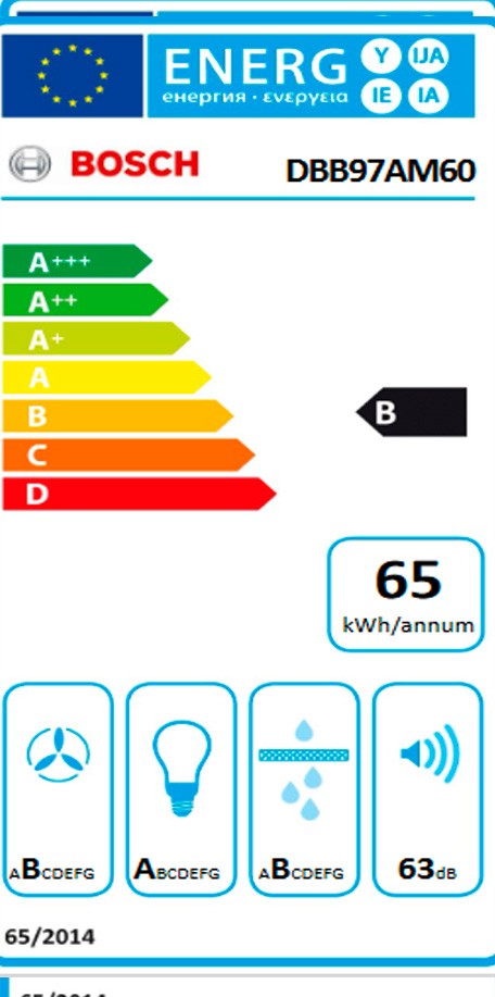 Etiqueta de Eficiencia Energética - DBB97AM60