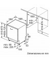 Lavavajillas Integrable - BOSCH SMV8YCX03E, 14 servicios, 43 dB, HC,  3ªBandeja, 60cm