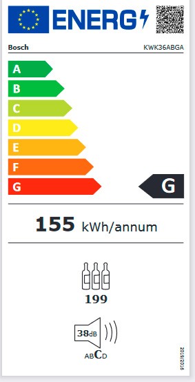 Etiqueta de Eficiencia Energética - KWK36ABGA