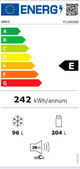 Etiqueta de Eficiencia Energética - FC18WDNE