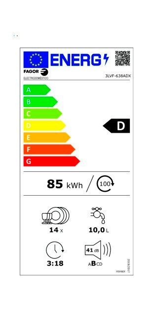 Etiqueta de Eficiencia Energética - 3LVF-638ADX