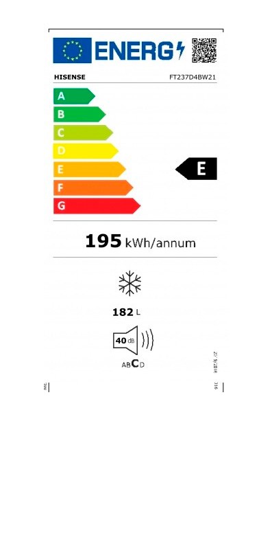 Etiqueta de Eficiencia Energética - FT237D4BW21