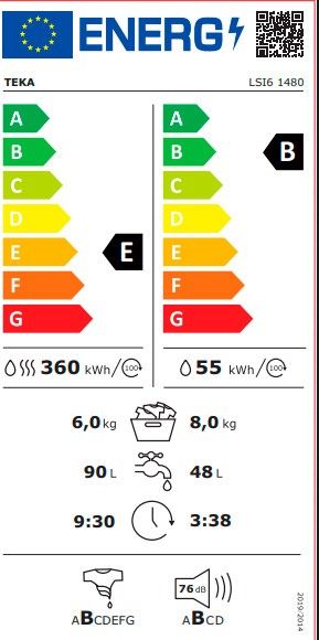 Etiqueta de Eficiencia Energética - 114030005