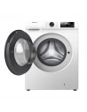 Lavadora Libre Instalación -  Hisense WFQP7012EVM, 7 Kg y 1200 RPM, Blanco