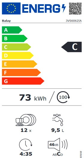 Etiqueta de Eficiencia Energética - 3VS6062IA