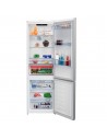 Combi Libre Instalación - Beko RCNE560E60ZGWHN , No-Frost, WiFi, Harvestfresh, 1.92 x 0.70 metros, Cristal Blanco