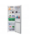 Combi Libre Instalación - Beko RCNE560E60ZGWHN , No-Frost, WiFi, Harvestfresh, 1.92 x 0.70 metros, Cristal Blanco