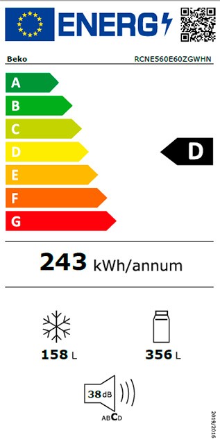 Etiqueta de Eficiencia Energética - RCNE560E60ZGWHN