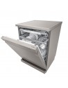 Lavavajillas Libre Instalación - LG DF365FPS, 14 servicios, 43 dB, 60 cm, Vapor, 3ªBandeja, Wi-Fi, Inox
