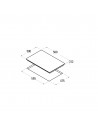 Placa Modular Gas - Cata GI 3002 X Gas, 2 zonas