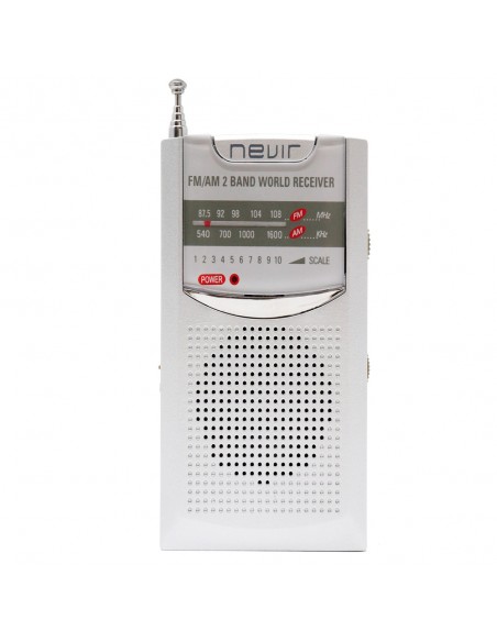 Radio Bolsillo - Nevir NVR-136, Plata