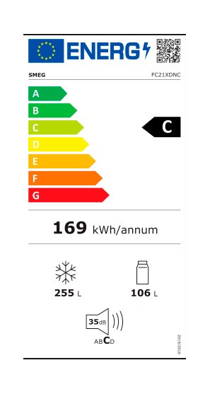 Etiqueta de Eficiencia Energética - FC21XDNC