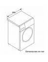 Lavadora Libre Instalación -  Balay 3TS492X, 9 Kg y 1200 RPM, Inox