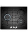 Placa Gas - Bosch PNC6B6B90, Tres Fuegos, 60 cm, Natural, Vidrio Negro, Wok