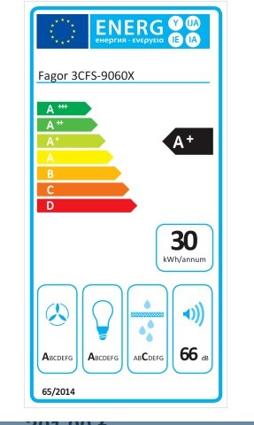 Etiqueta de Eficiencia Energética - 3CFS-9060X