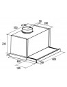 Campana Telescópica - Cata TFH 7600 WH Cristal, Blanco