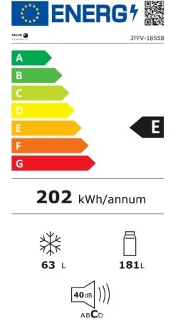 Etiqueta de Eficiencia Energética - 3FFV-1855BG