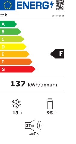 Etiqueta de Eficiencia Energética - 3FFV-855BG