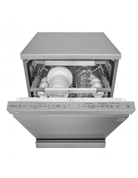 Lavavajillas libre instalación 60 cm - LG DF455HMS, 10 programas, 60 cm,  Negro