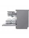Lavavajillas Libre Instalación - LG DF455HSS, 14 servicios, 3ªBandeja, Vapor, Wi-Fi, 41 dB, Inox
