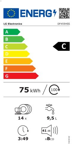 Etiqueta de Eficiencia Energética - DF455HSS
