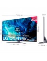 TV Mini LED - LG 65QNED966QA, 65 pulgadas, 8K a9 Gen 5 con IA, UHD Gallery, Magic Remote