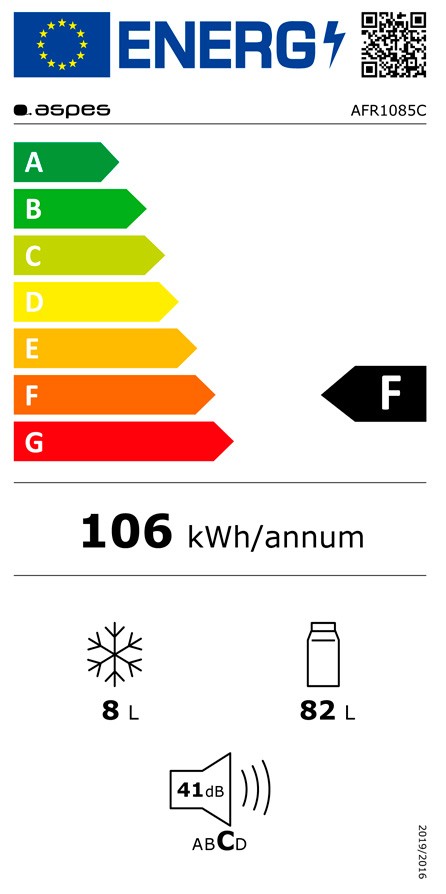 Etiqueta de Eficiencia Energética - AFR1085C