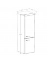 Combi Libre Instalación - Fagor 3FFV-1855R, Cíclico, 1.81 metros, Retro Rojo