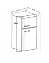 Frigorífico Dos Puertas - Fagor 3FFV-1455N, Ciclico, 1.44 metros, Retro Negro