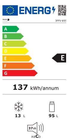 Etiqueta de Eficiencia Energética - 3FFV-855R