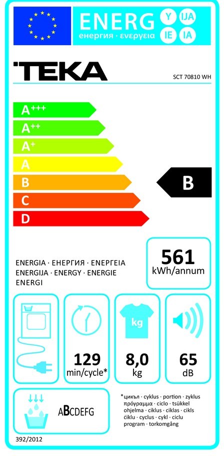Etiqueta de Eficiencia Energética - 114060002