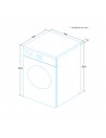 Lavadora Libre Instalación - Edesa EWF-1470 X, 7kg y 1400rpm, Eficiencia E, Inox