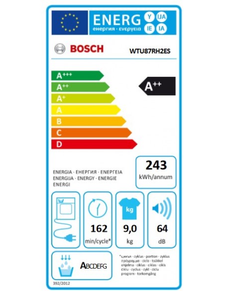 Secadora Condensación - Bosch...