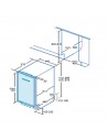 Lavavajillas Integrable  - Cata LVI 46009, 10 servicios,  49dB, 45cm, Eficiencia E