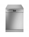 Lavavajillas Libre Instalación - Smeg LVS344BQX, 14 servicios, 44 dB, 3ª Bandeja, Inox