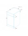 Lavavajillas Libre Instalación - Edesa EDW-4610 X, 10 servicios, 49dB, 45cm, Eficiencia E, Inox