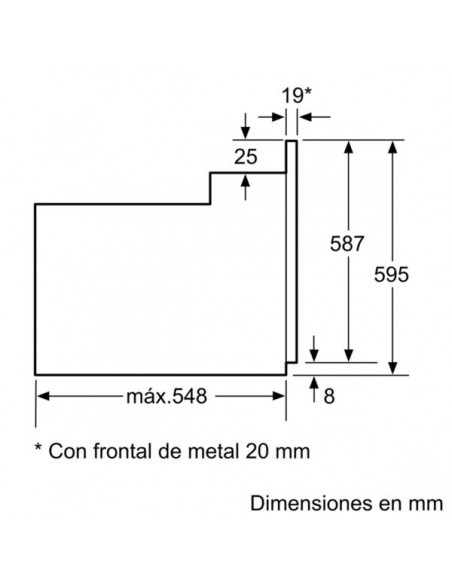 Horno Convencional - Balay 3HB1000B0, Eficiencia A, Blanco, Abatible, Convencional