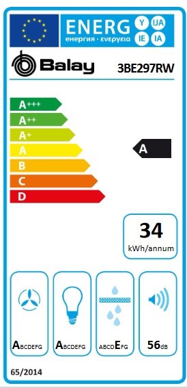 Etiqueta de Eficiencia Energética - 3BE297RW