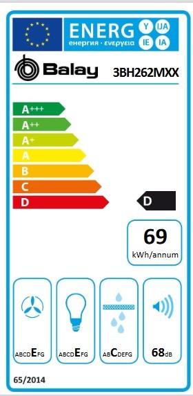 Etiqueta de Eficiencia Energética - 3BH262MXX