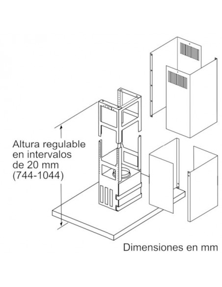 Campana Isla - Balay 3BI998HGC, Acero...