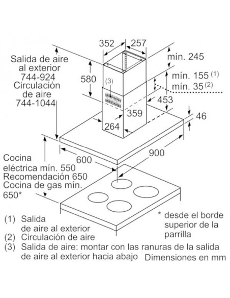 Campana Isla - Balay 3BI998HGC, Acero...