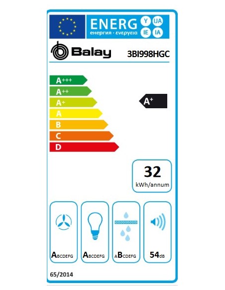 Campana Isla - Balay 3BI998HGC, Acero...